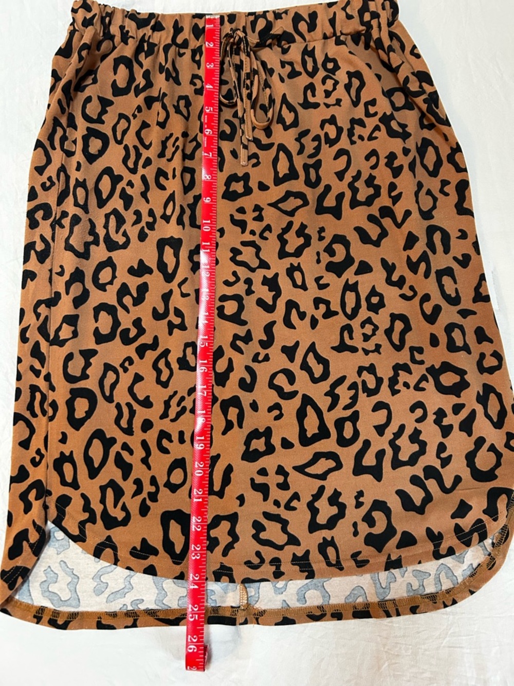 Tickled Teal Leopard Print Midi Skirt - Brown/Black